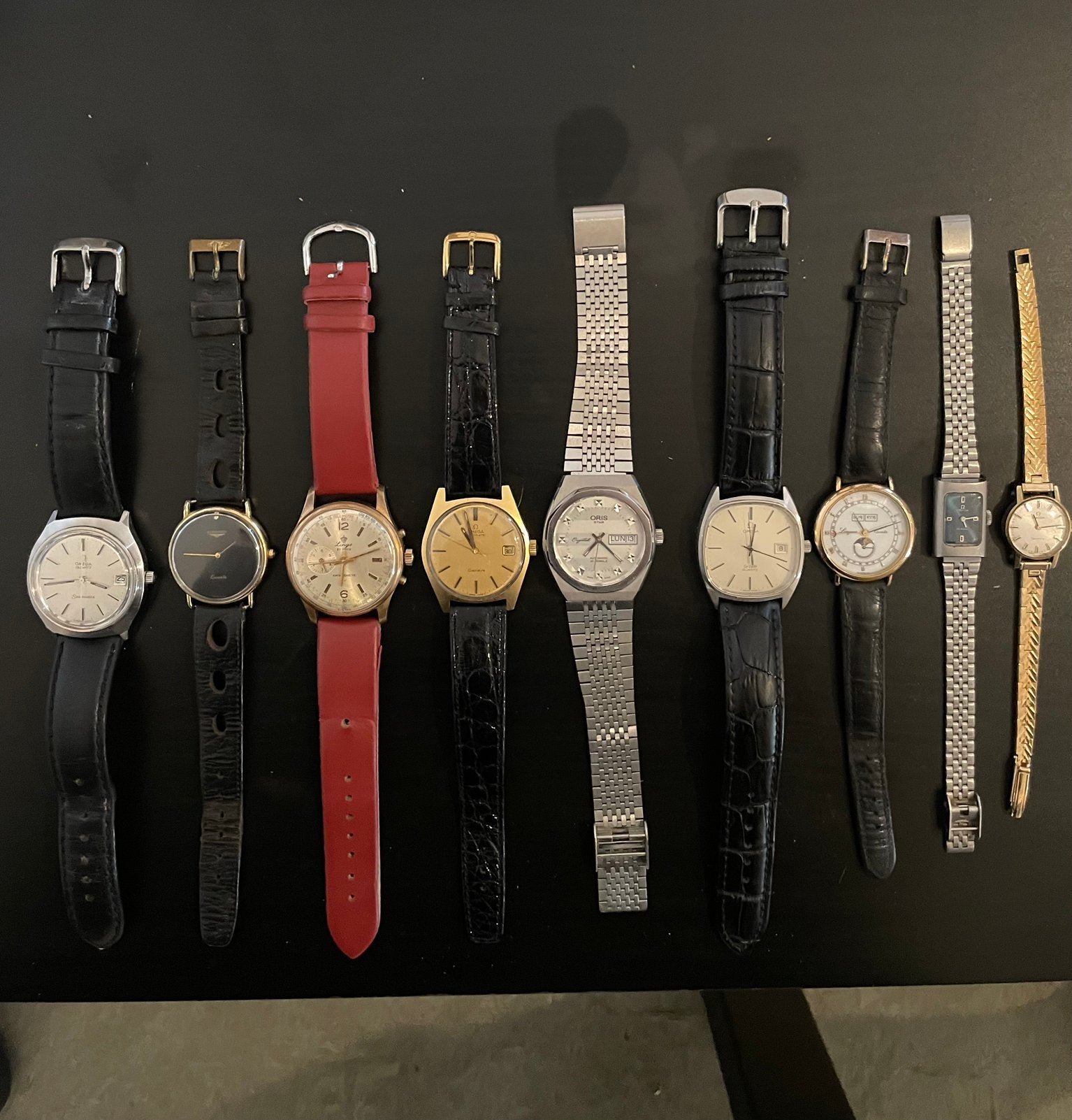 Lot horloges / Omega , Longines , Oris…, Ophalen of Verzenden, Zo goed als nieuw, Staal, Omega