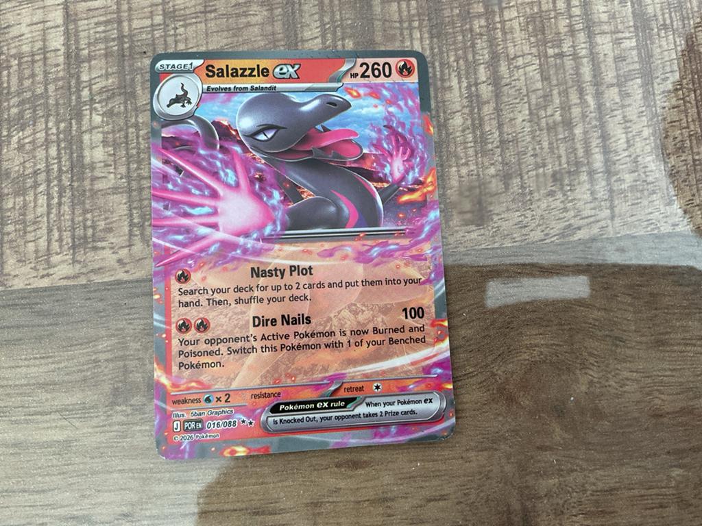 Pokémon Salazzle EX Kaart - Zo goed als nieuw, Verzenden, Zo goed als nieuw, Losse kaart