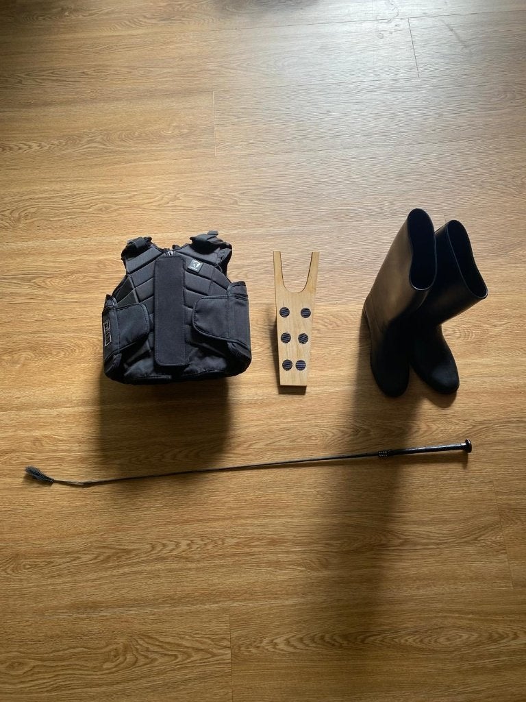 beginners paarden set, Ophalen, Rijden, Overige maten, Paardrijcap
