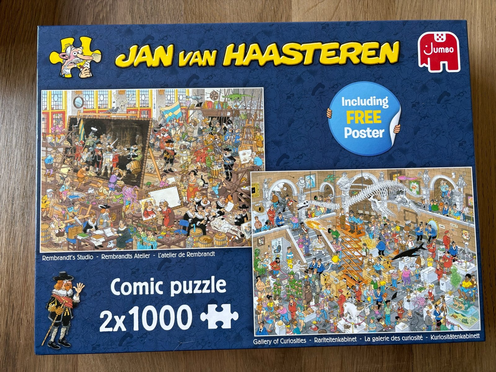 Jan van Haasteren Comic Puzzel 2x1000 stukjes, Hobby en Vrije tijd, Denksport en Puzzels, Ophalen of Verzenden, 500 t/m 1500 stukjes