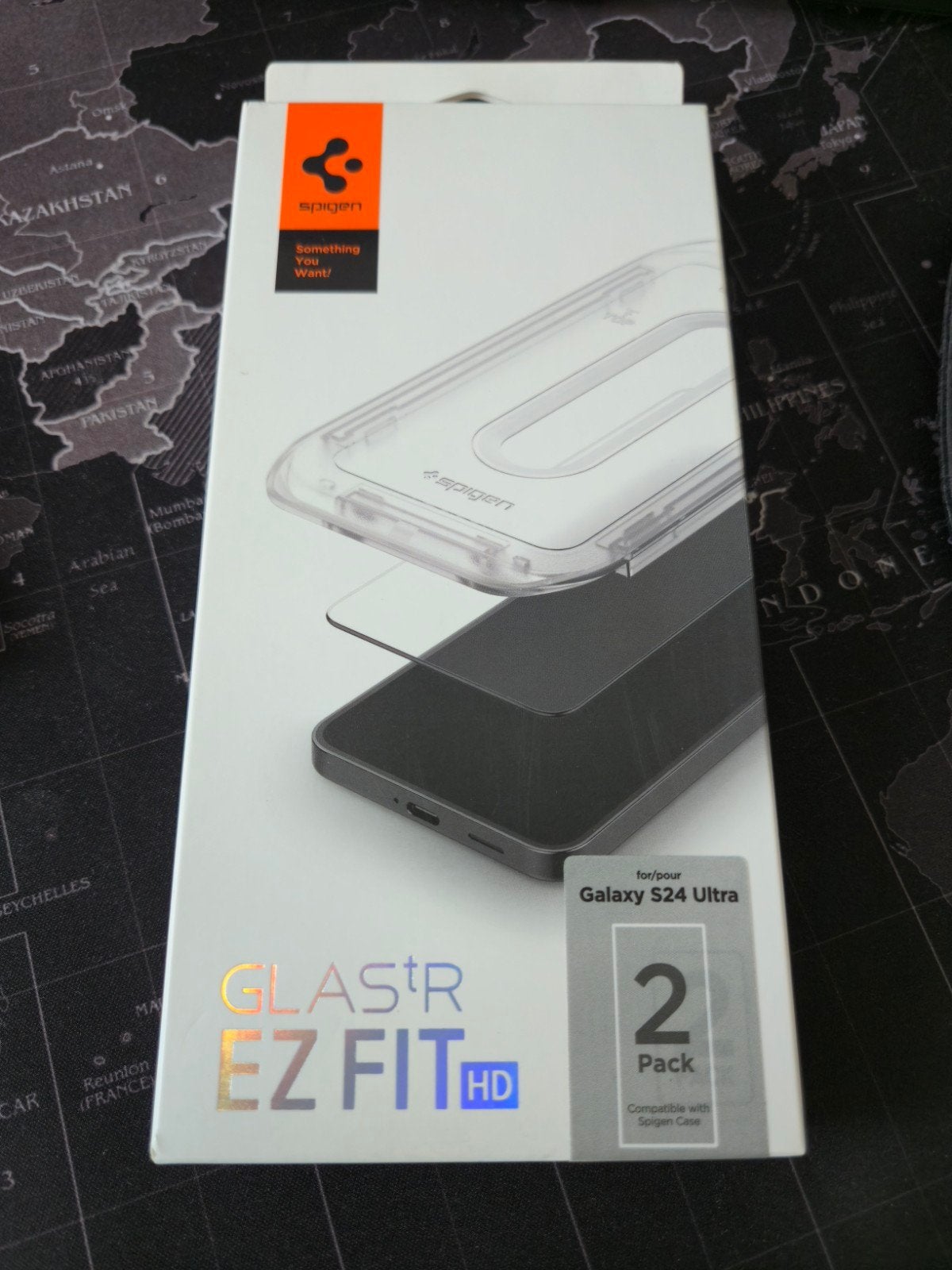 Spigen GLAS.tR EZ Fit HD Samsung S24 Ultra, Ophalen of Verzenden, Nieuw