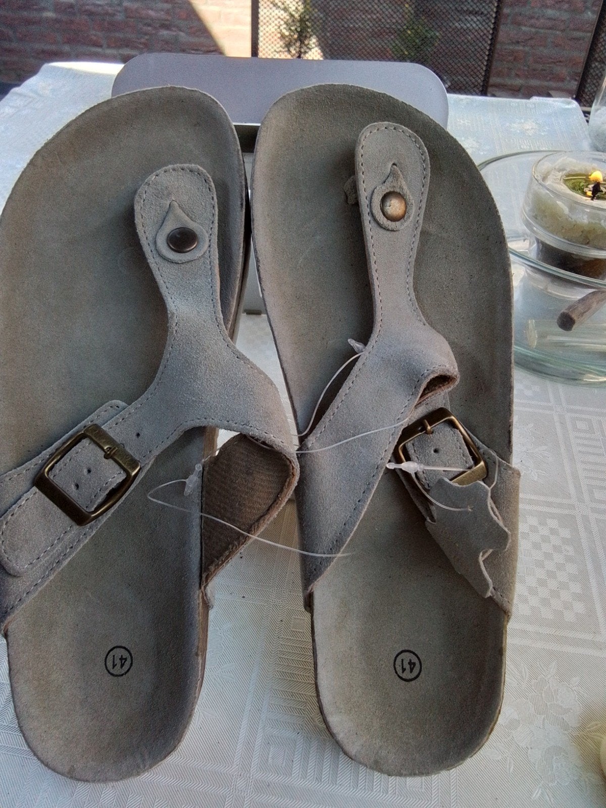 Beige slippers nooit gedragen maat 41, Kleding | Dames, Schoenen, Slippers, Beige, Nieuw, Ophalen of Verzenden