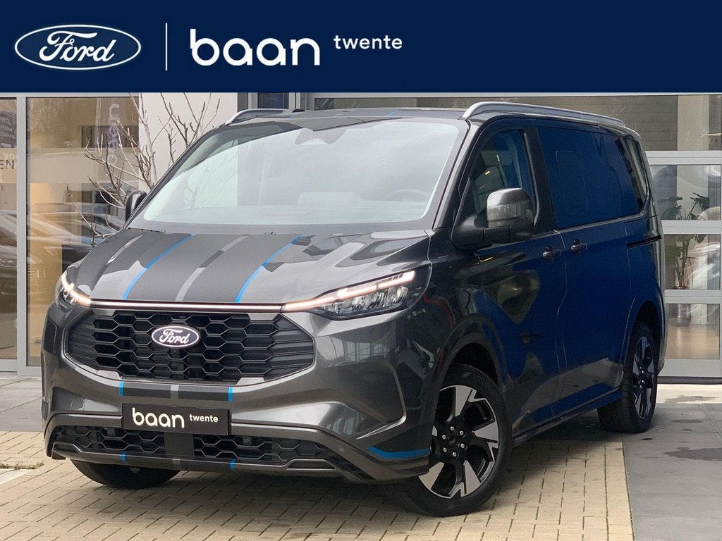 Ford Tourneo Custom PHEV 233PK L1 Sport | Geel kenteken | In, Auto's, Ford, 12 maanden, Gebruikt, Plug-in hybride, Bedrijf