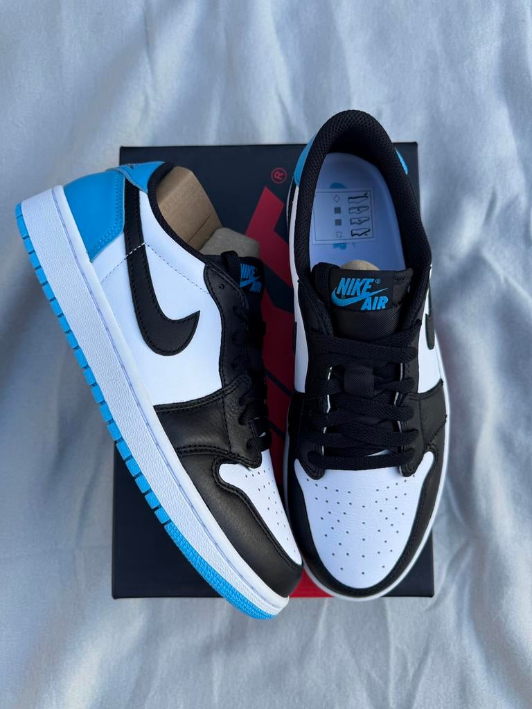 Air Jordan 1 Low UNC Toe - Maat 42, --, Blauw, Nieuw, Ophalen of Verzenden