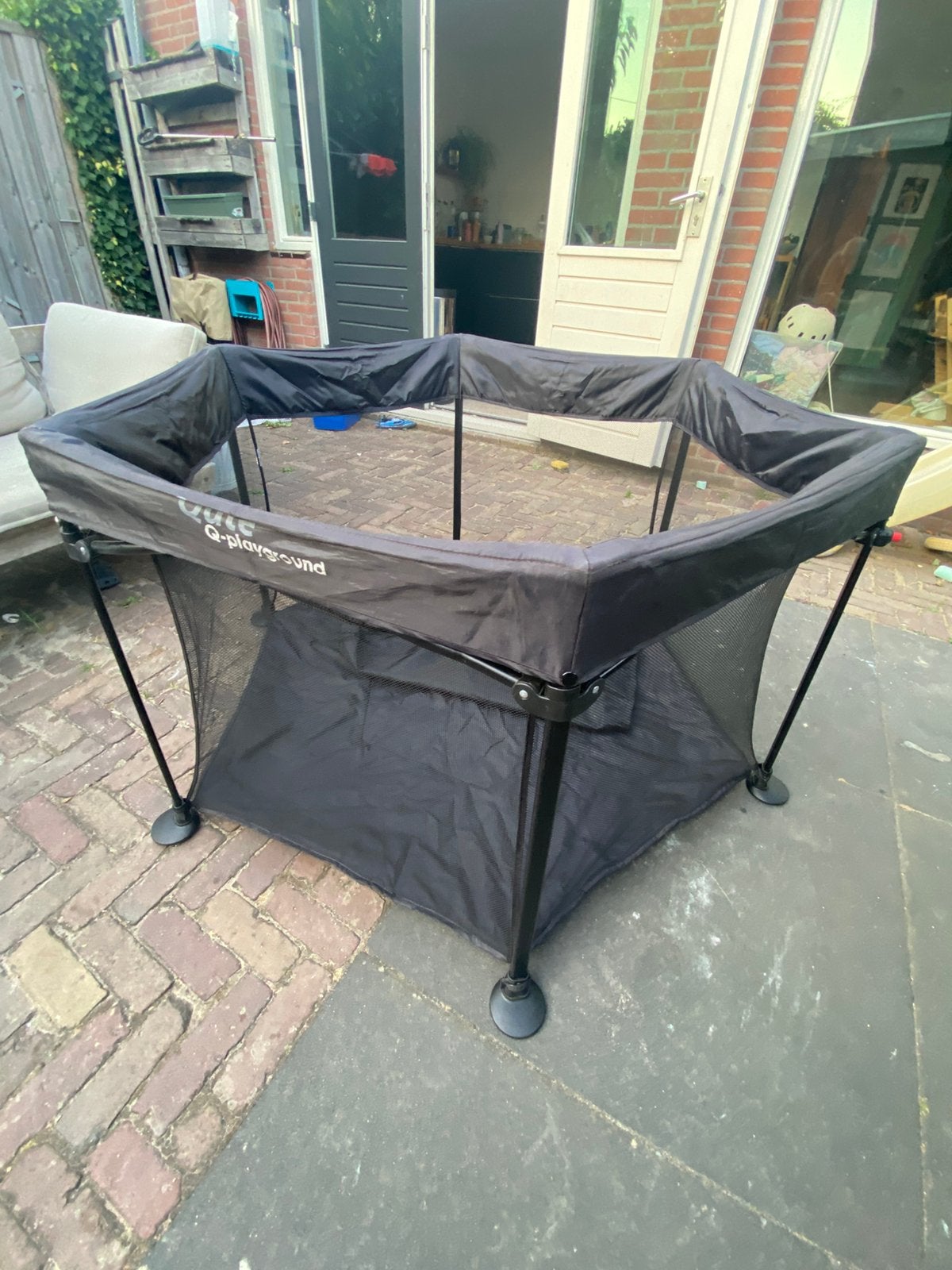 Qute Q-playground reisbox, Kinderen en Baby's, Boxen, Ophalen of Verzenden, Gebruikt