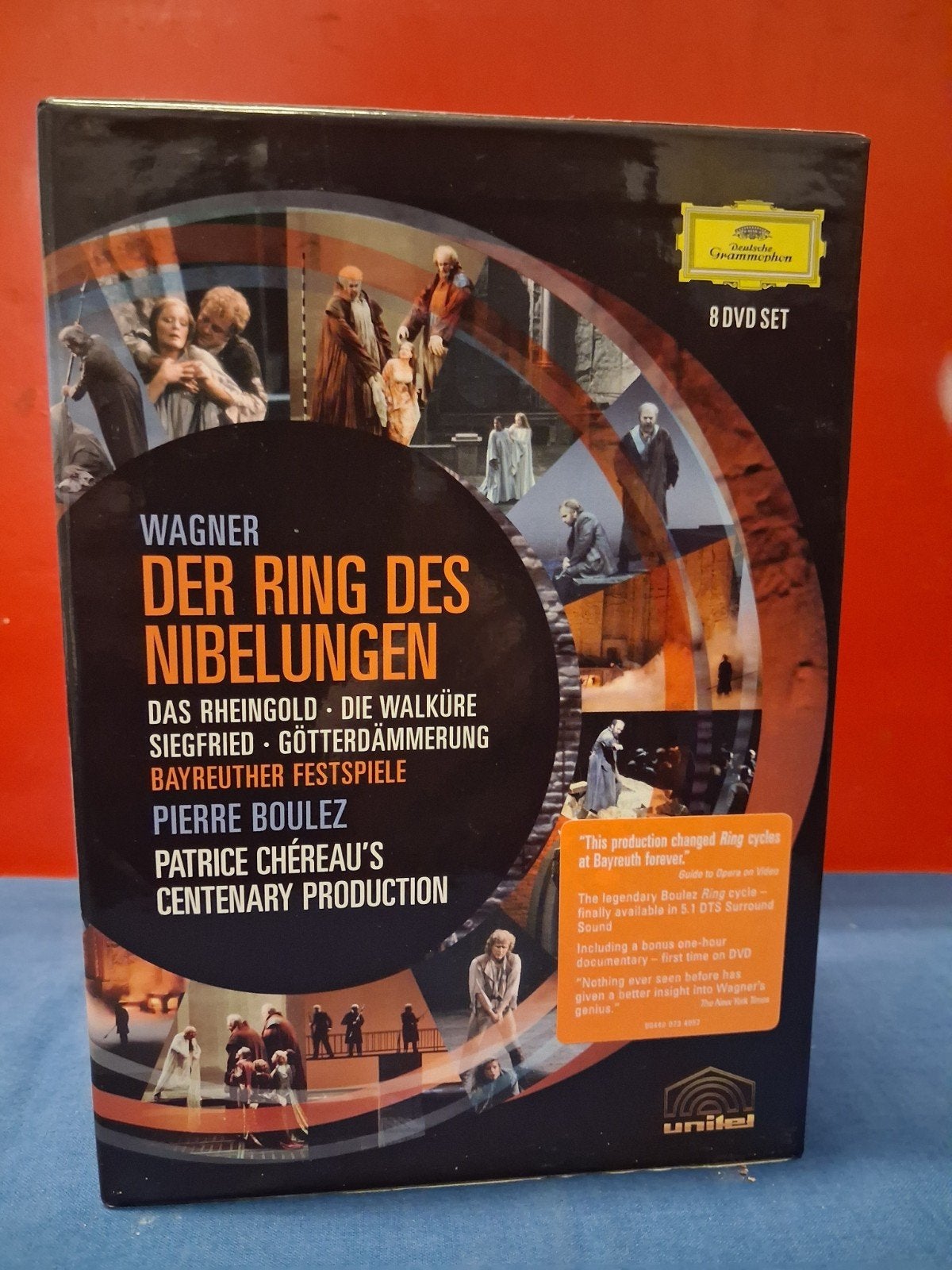 Wagner: Der Ring des Nibelungen - Boulez/Chéreau (8 DVD), Alle leeftijden, Ophalen of Verzenden, Zo goed als nieuw, Boxset
