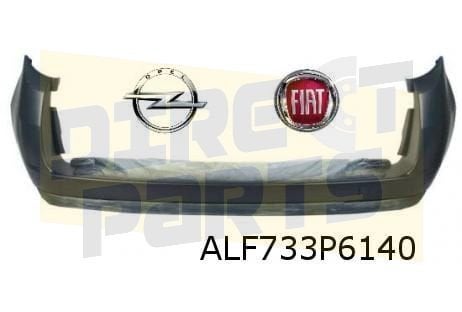 Fiat Doblo III (1/10-1/15) achterbumper (zwart) (bij achterd
