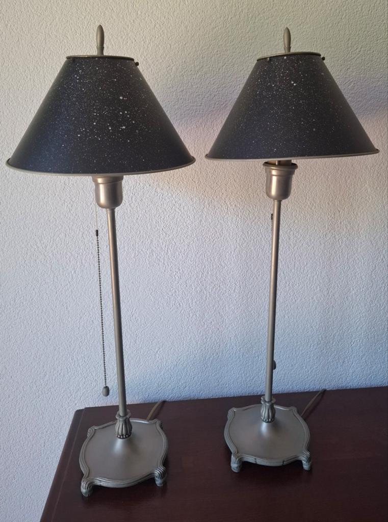 Mooie set tafellampjes met trekkoord, Ophalen of Verzenden, Zo goed als nieuw, Minder dan 50 cm