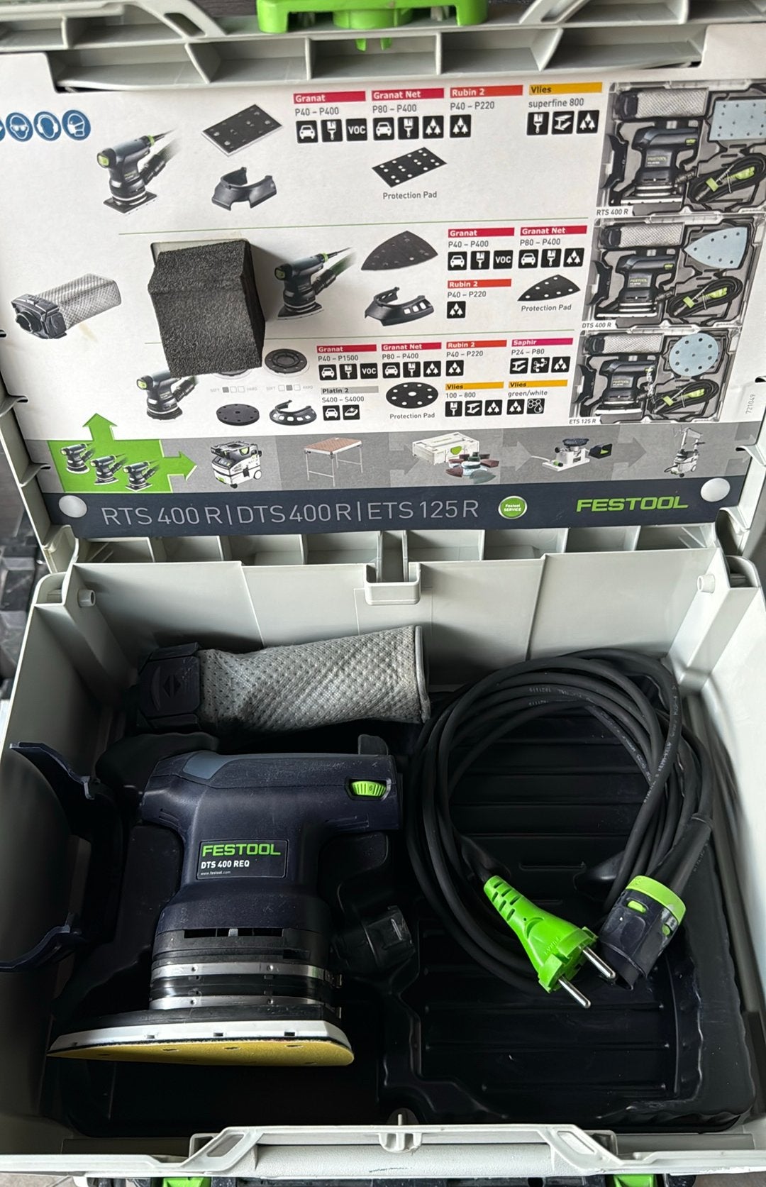FESTOOL DTS 400 REQ PLUS DELTA SCHUURMACHINE, Ophalen of Verzenden, Zo goed als nieuw, Minder dan 600 watt, Vlakschuurmachine