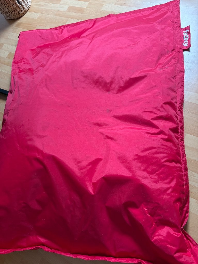 Fatboy zitzak rood, Huis en Inrichting, Ophalen, Zo goed als nieuw, Rood, Zitzak