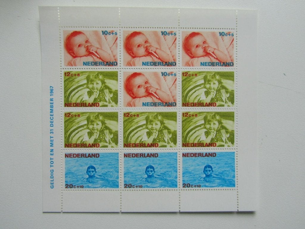 vel kinderpostzegels  type 8, Ophalen of Verzenden, Postfris