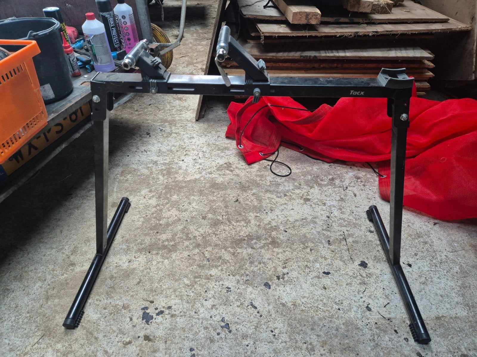 Tacx fiets schoonmaak steun, verzet, fiets gereedschap, Gebruikt, Overige typen, Staal, Tacx