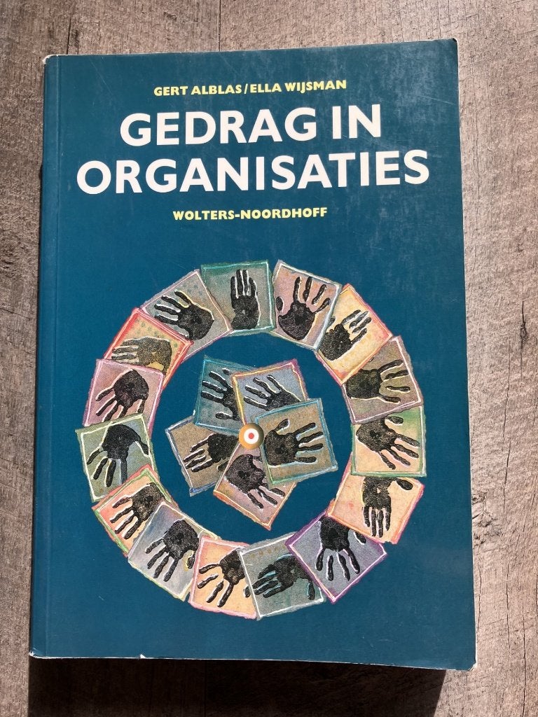 Gedrag in Organisaties, Ophalen of Verzenden, Zo goed als nieuw, Management