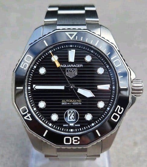 Tag Heuer Aquaracer 300m - full set, Staal, Staal, Polshorloge, Ophalen of Verzenden