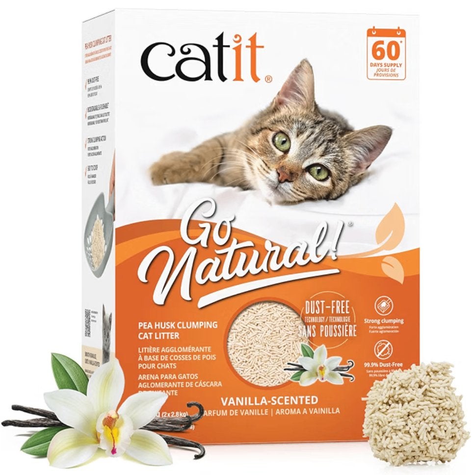 5,6 kilo Catit Go Natural! Erwtenzand, vanille aroma, Ophalen of Verzenden, Nieuw