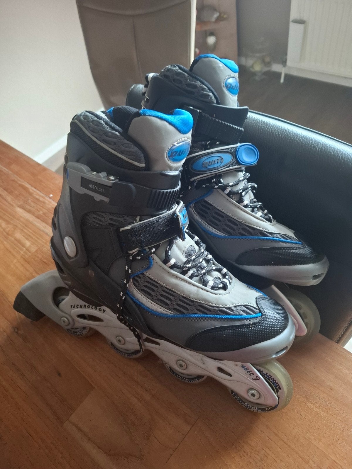 Inline skates met bescherming - Maat 40, Overige merken, Gebruikt, Kinderen, Ophalen of Verzenden