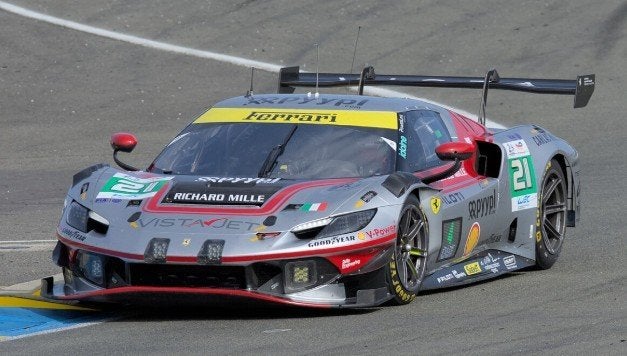 Ferrari 296 GT3 Evo LeMans #21 Zilver 1:18 Looksmart Pre-Ord, Ophalen of Verzenden, Nieuw, Auto, Overige merken