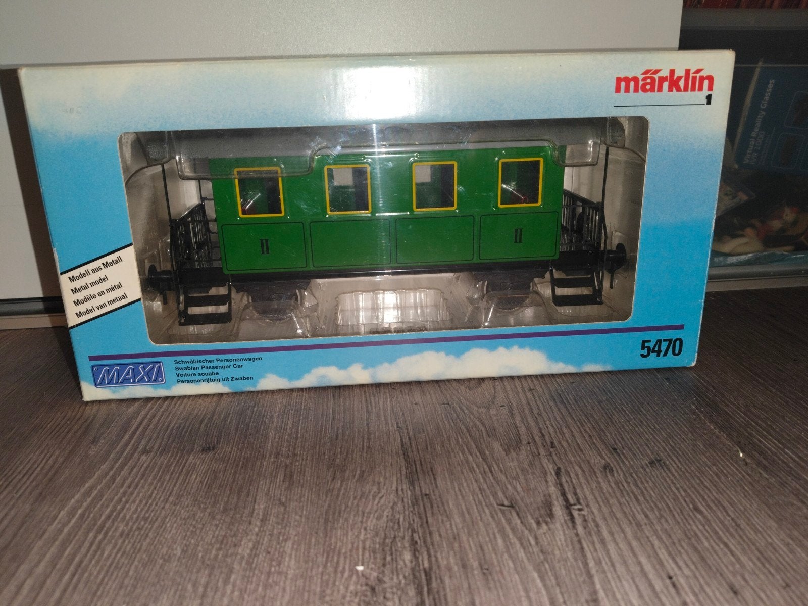 Märklin MAXI 5470 Groene Personenwagon, Hobby en Vrije tijd, Modeltreinen | H0, Ophalen, Gelijkstroom, Märklin, Nieuw
