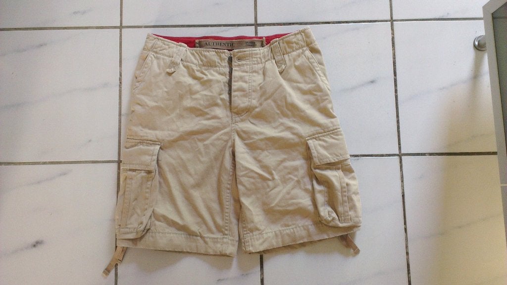 Trendy  canvas bermuda, maat M  NIEUW!, Kleding | Heren, Ophalen of Verzenden, Nieuw, Maat 48/50 (M), Beige