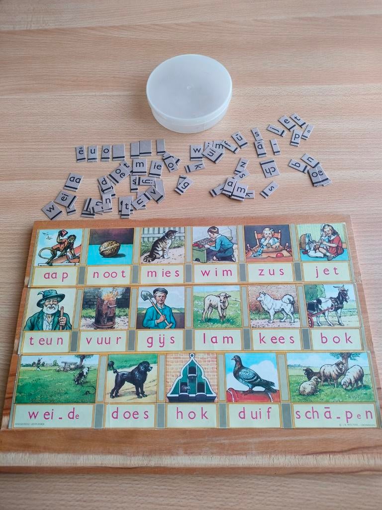 Aap Noot Mies letter plankje compleet, Ophalen of Verzenden, 10 tot 50 stukjes