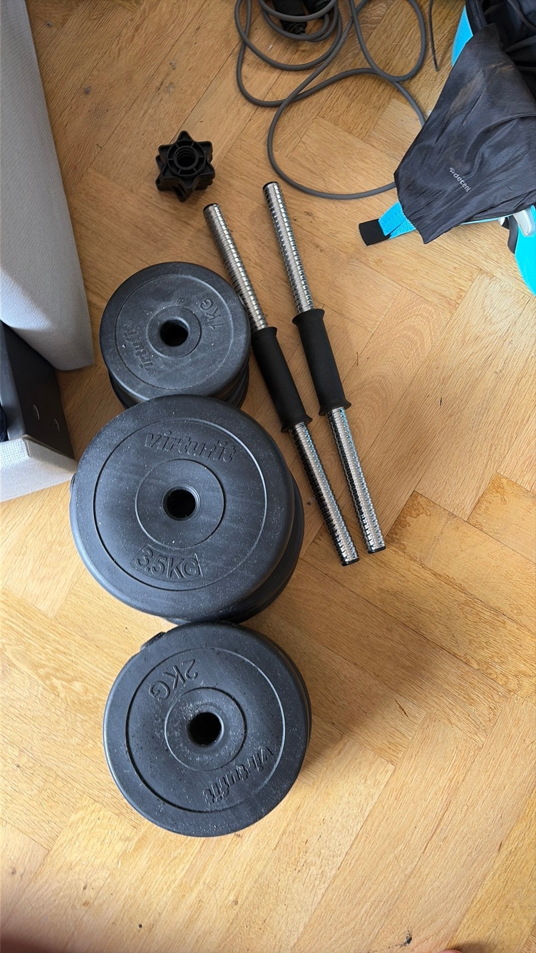 Gewichten, dumbels, Sport en Fitness, Ophalen, Zo goed als nieuw, Dumbbell