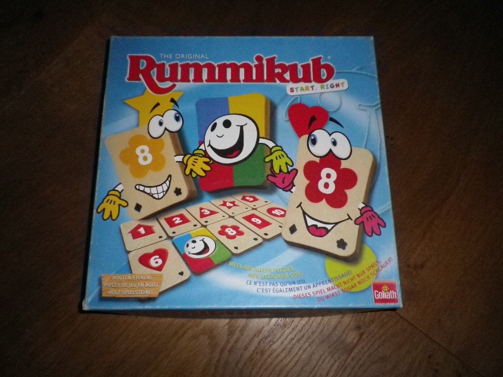Rummikub start met houten speelstukken, Ophalen, Zo goed als nieuw, Goliath