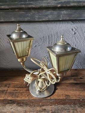 Antieke jaren 60 lantaarnlamp puntgaaf item, Ophalen of Verzenden