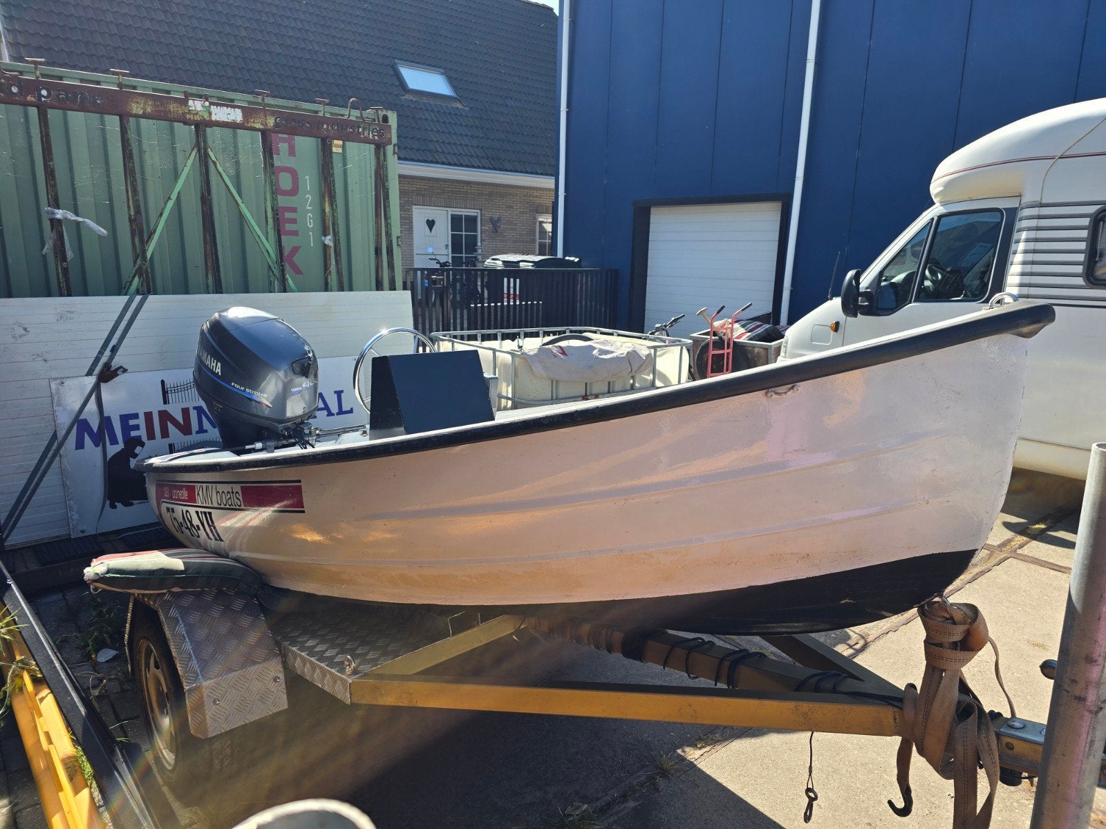 KMV With 320 Dromedi speedboot eventueel met 40 PK Yamaha, Watersport en Boten, Motorboten en Motorjachten, Ophalen, Polyester