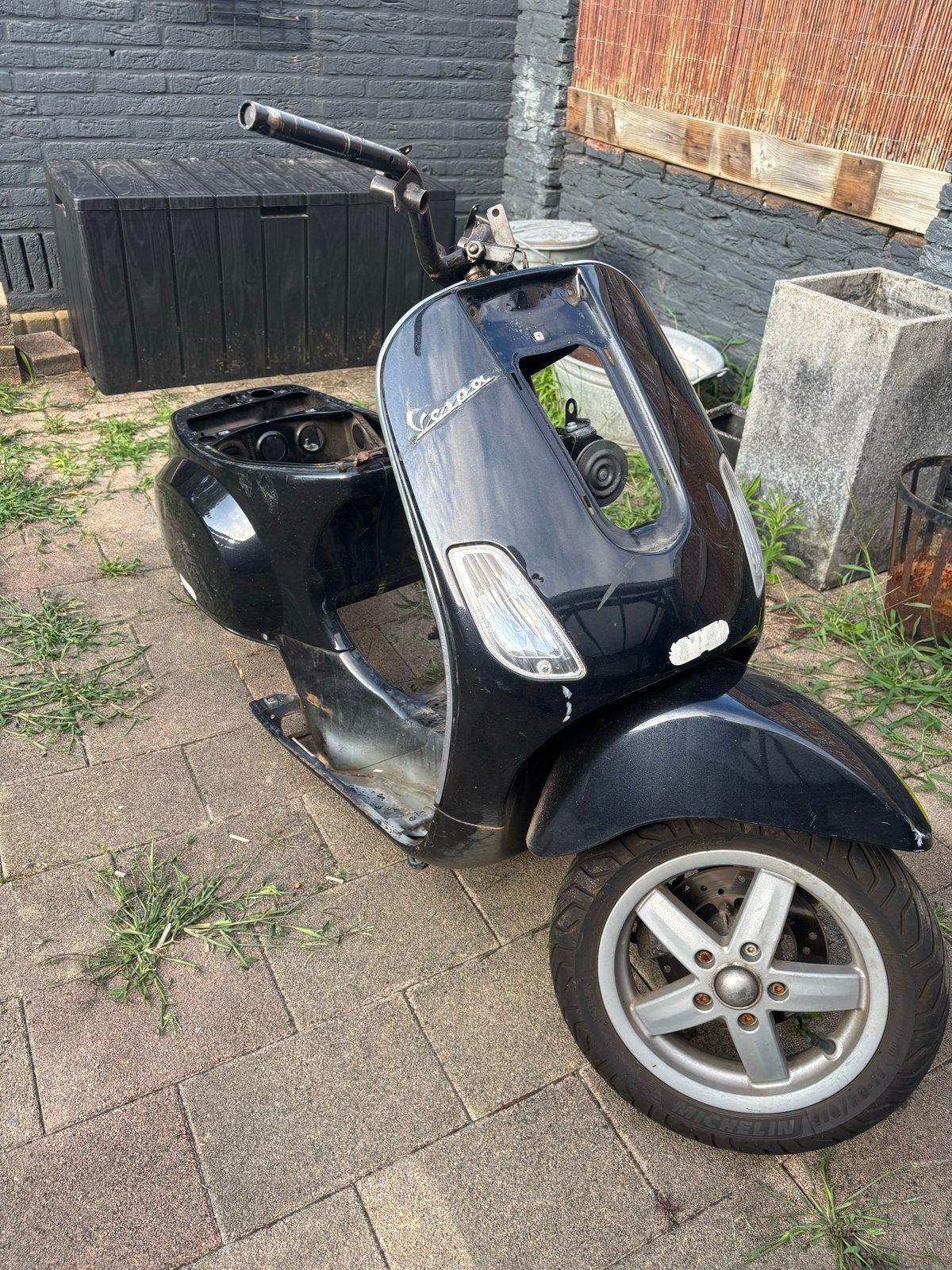 Vespa LX 50 voorvork met deel scooter - Zwart, Fietsen en Brommers, Brommeronderdelen | Scooters, Ophalen, Gebruikt, Overige typen