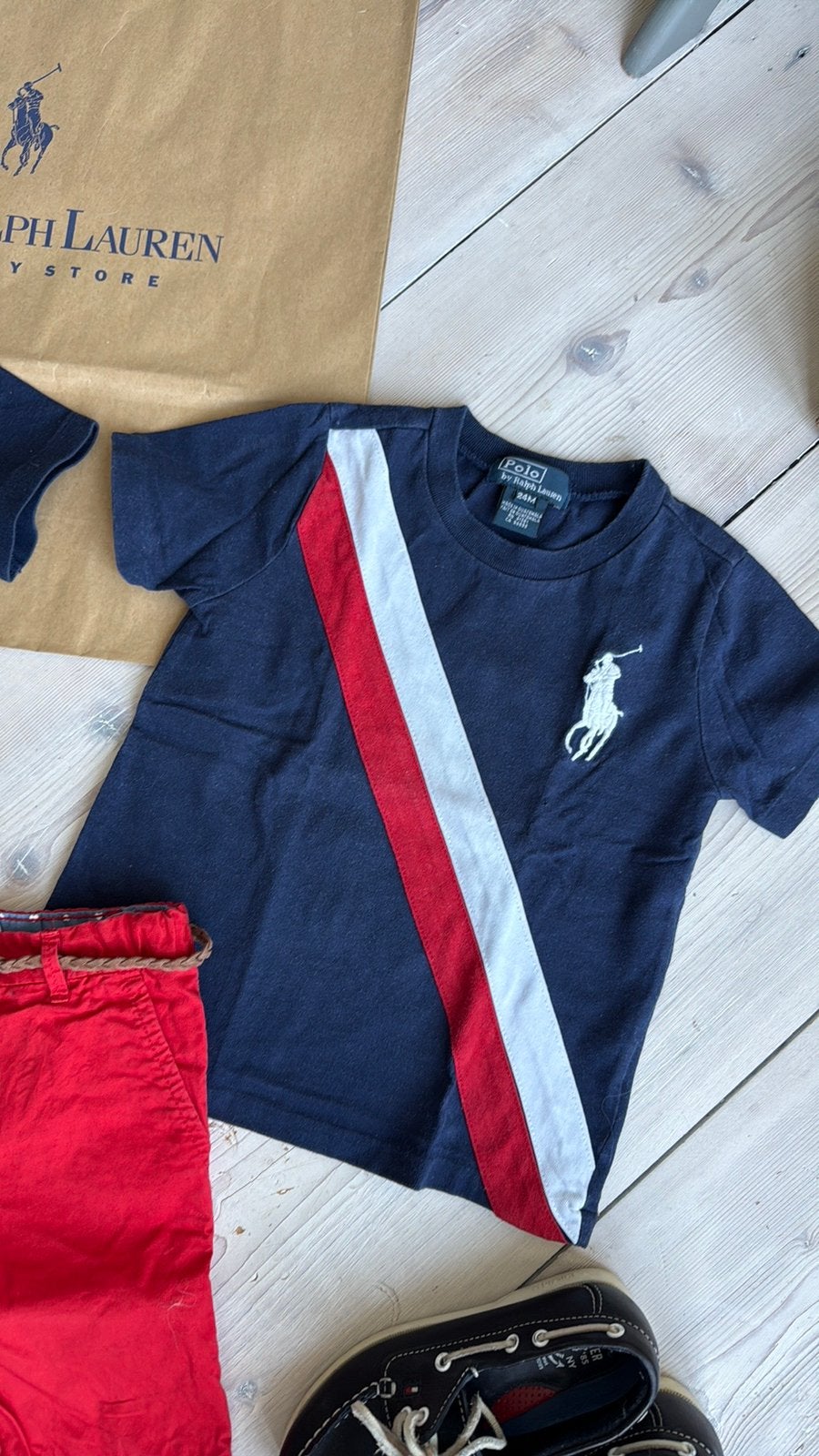 Prachtig RALPH LAUREN Big Pony shirt size 24M/maat 92, Ophalen of Verzenden, Zo goed als nieuw, Shirt of Longsleeve, Polo Ralph Lauren
