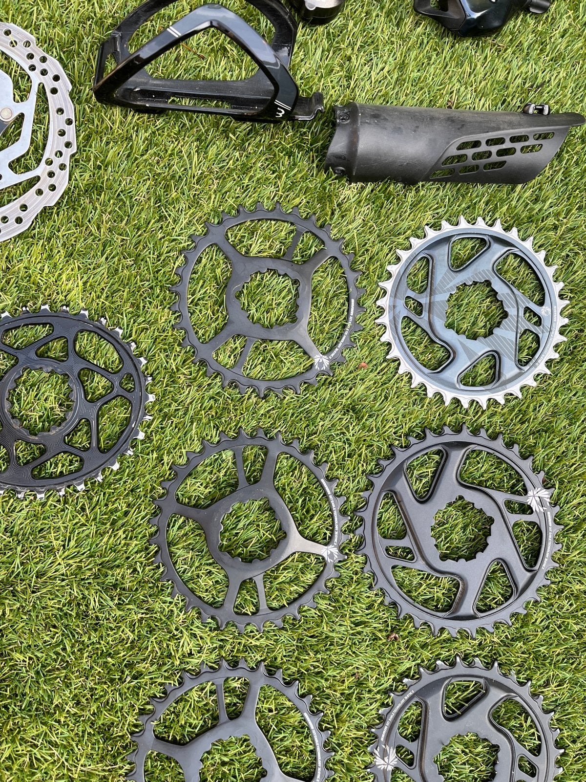Diverse fiets onderdelen - SRAM, Shimano, RockShox, Gebruikt, Overige typen, Ophalen of Verzenden, Aluminium