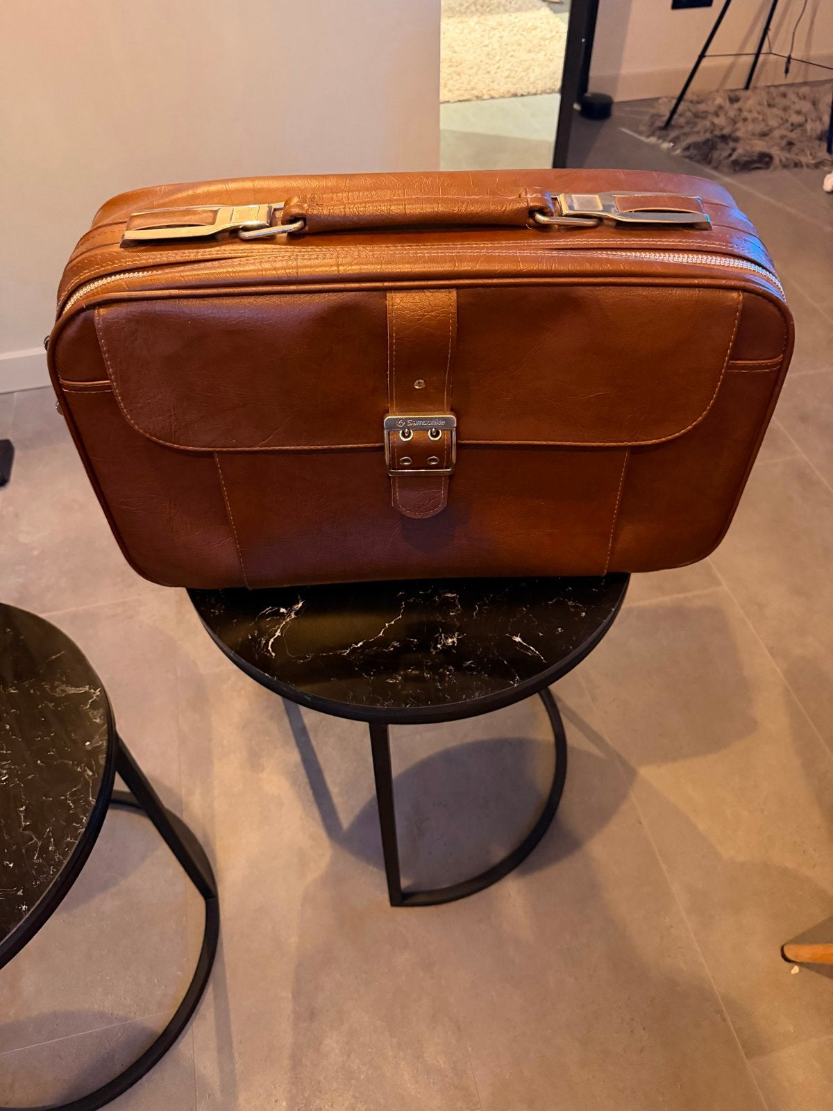 Vintage Samsonite Silhouette Koffer - Bruin, 40 tot 60 cm, 30 cm of meer, Gebruikt, Bruin