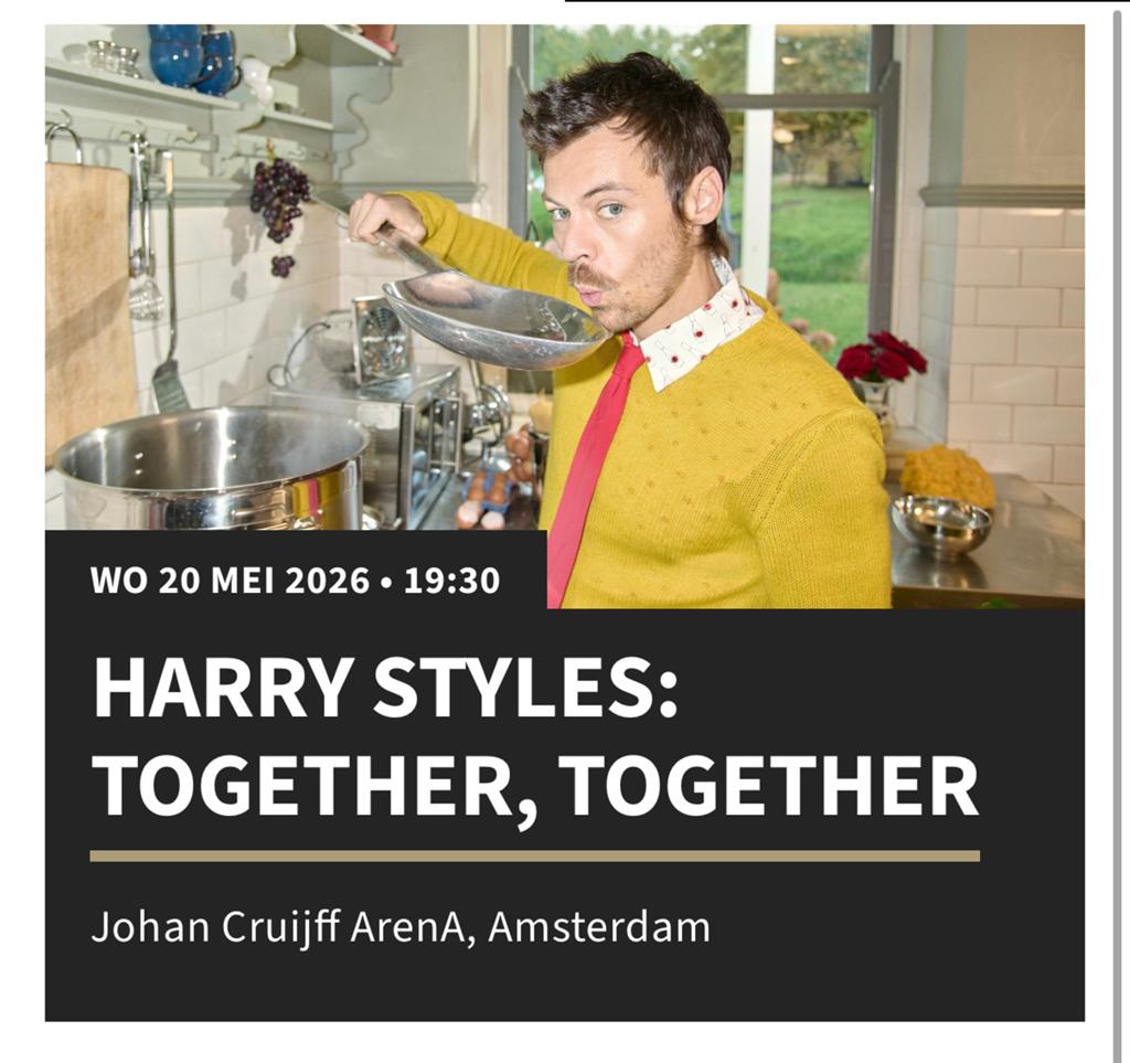 VANAVOND RANG 2 TICKETS TE KOOP HARRY STYLES, Twee personen
