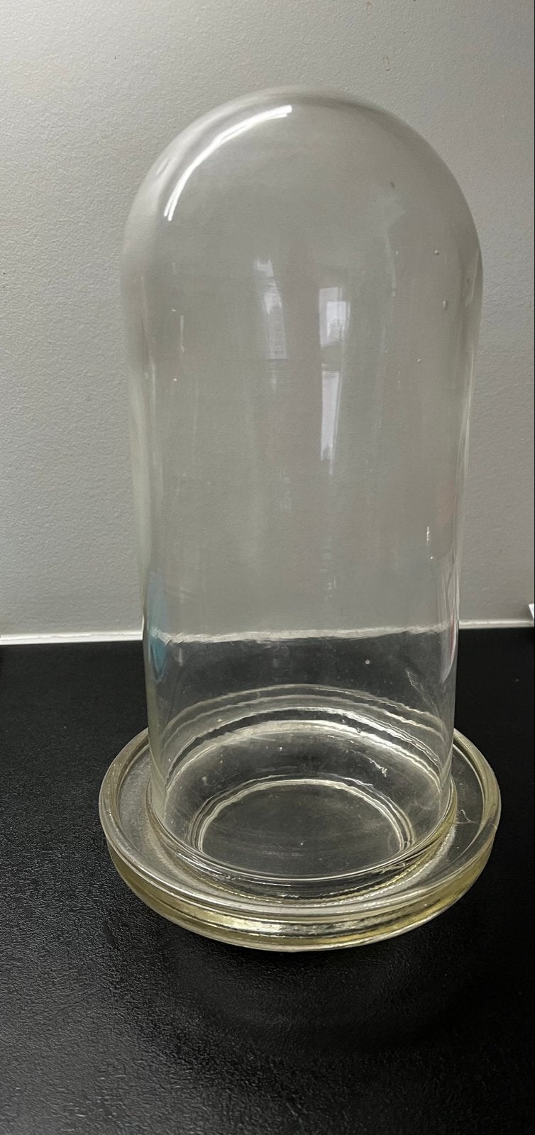 Glazen stolp met onderschaal - Vintage, Ophalen