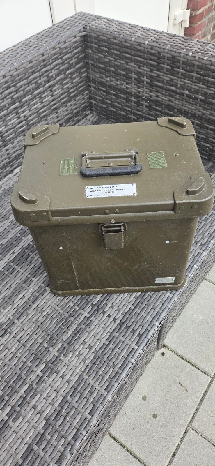 Militaire kist met vakverdeling - Leger kist, Ophalen of Verzenden
