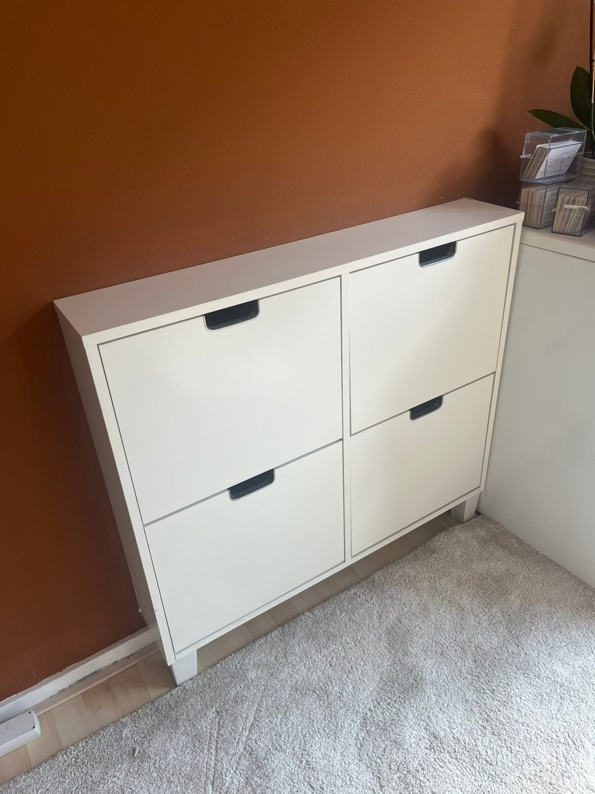 Ikea schoenenkast Ställ, 4 vakken, wit, Ophalen, Zo goed als nieuw
