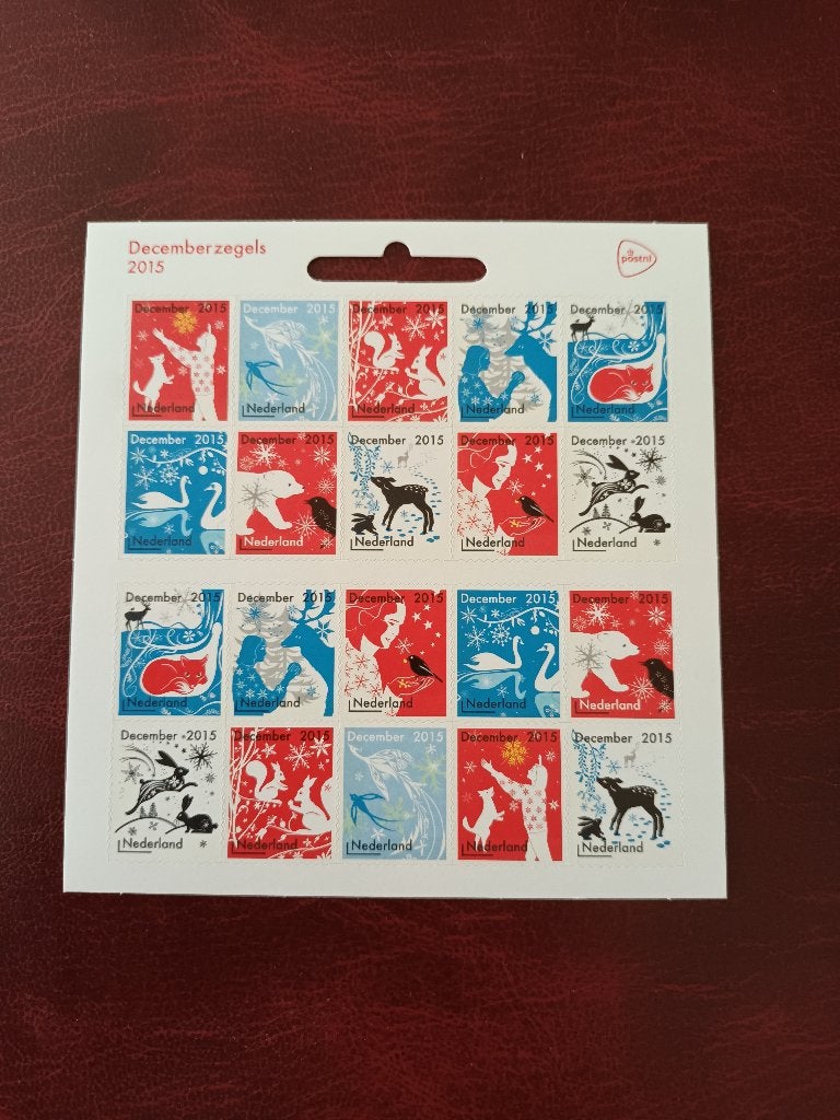 Decemberzegels 2015 > compleet vel van 20 > Luxe postfris !, Postzegels en Munten, Ophalen of Verzenden, Na 1940, Postfris