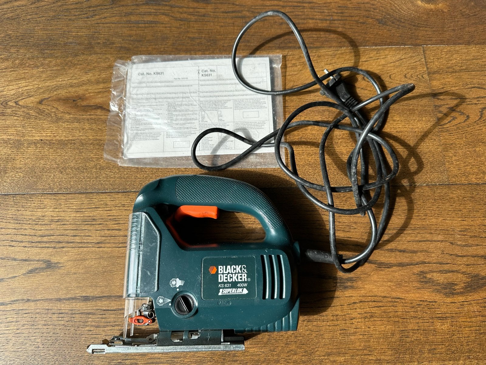 Black & Decker KS631 Decoupeerzaag 400W, Doe-het-zelf en Verbouw, Gereedschap | Zaagmachines, Gebruikt, Decoupeerzaag, Ophalen of Verzenden