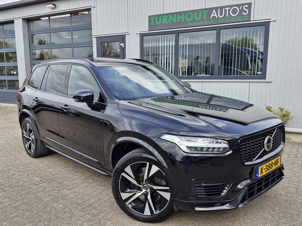Volvo XC90 T8 Recharge AWD R-Design Panodak | 360 camera | H, Auto's, Gebruikt, 4 cilinders, 7 stoelen, Zwart