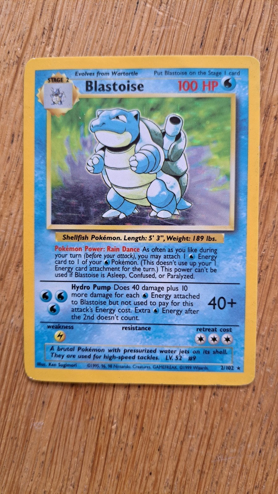Pokémonkaart Blastoise, Ophalen of Verzenden