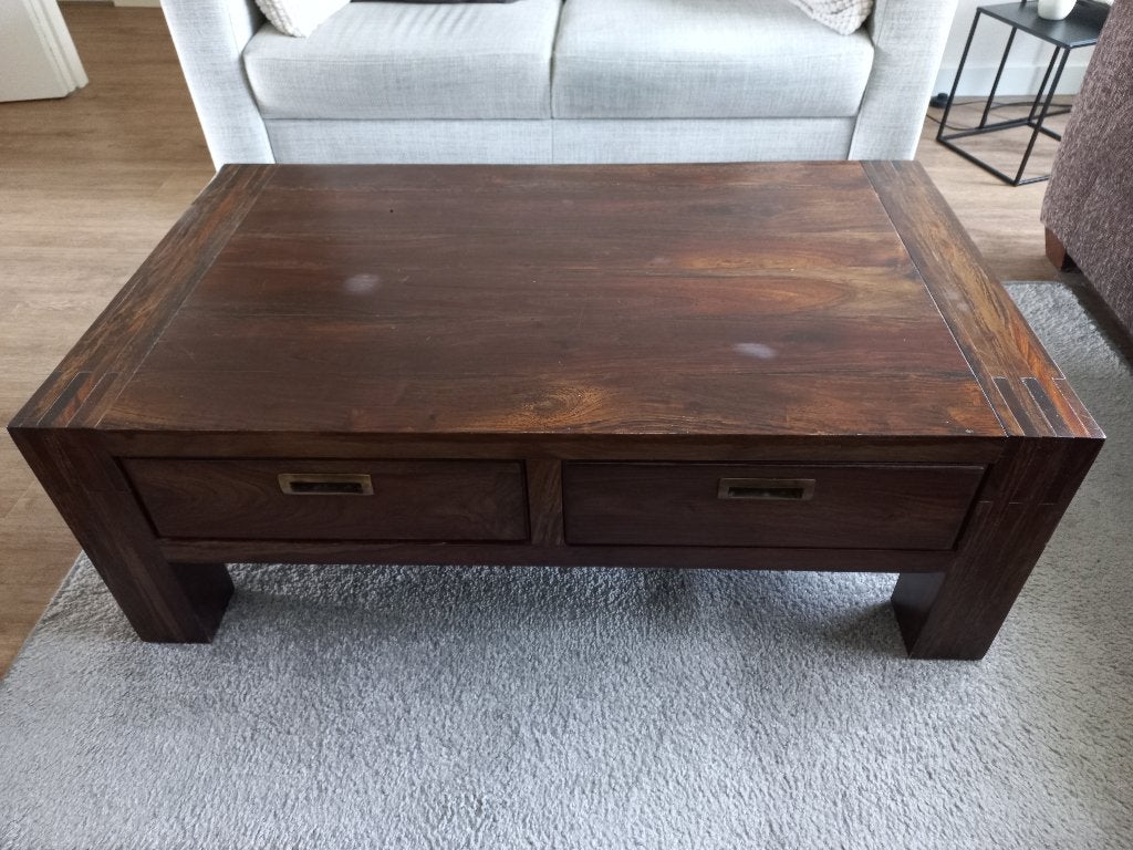 Salontafel, Huis en Inrichting, Tafels | Salontafels, Ophalen, Gebruikt, 100 tot 150 cm, 50 tot 100 cm