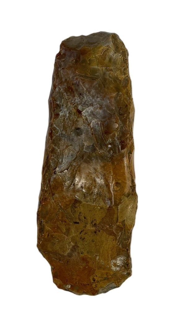611. Vuurstenen vuistbijl, Paleolithicum – bifaciaal bewerkt, Ophalen of Verzenden, Fossiel