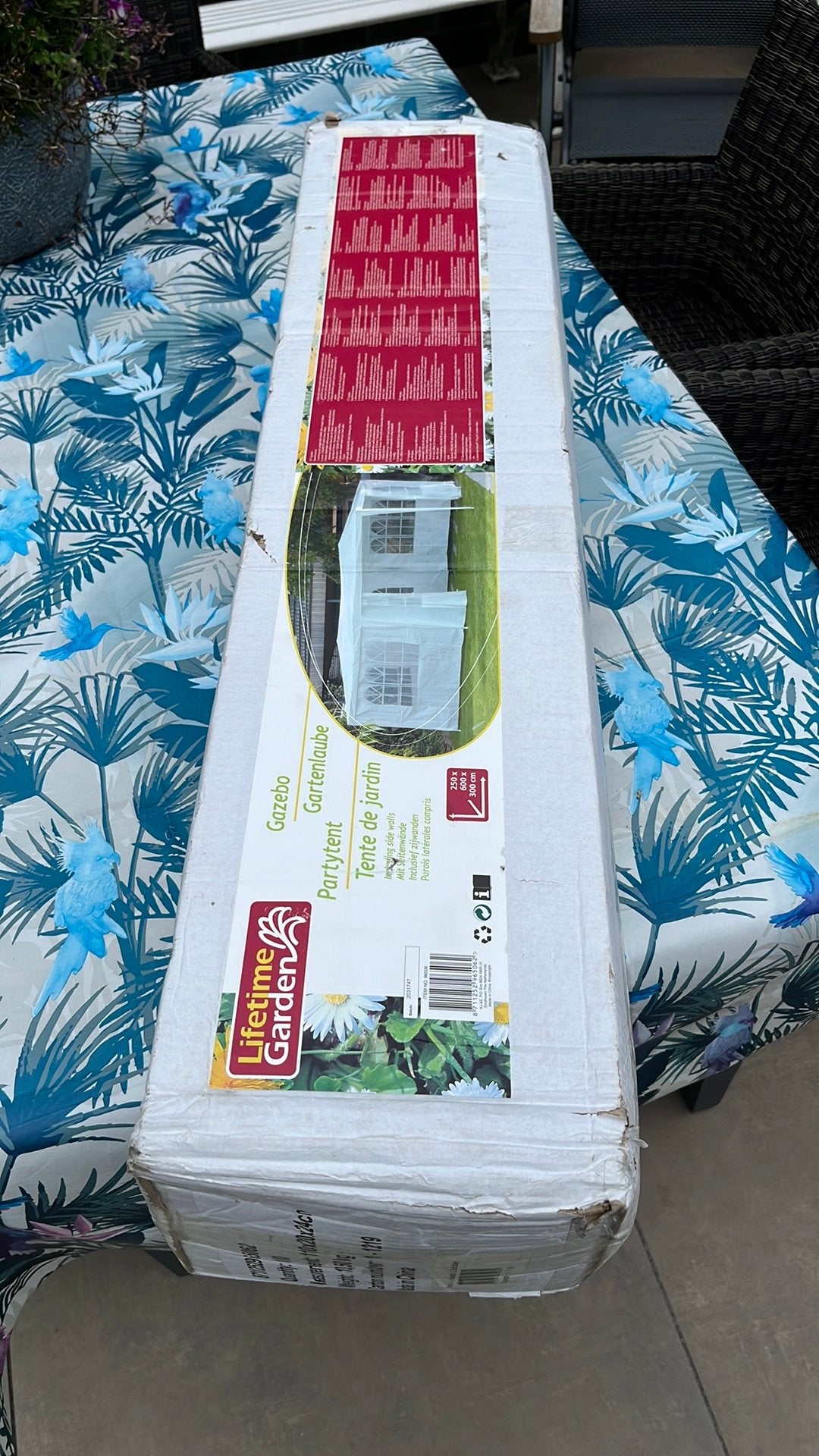 Partytent 6x3x2,5 meter wit, Ophalen, Zo goed als nieuw