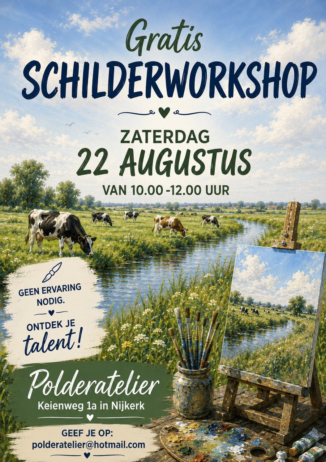 gratis schilderworkshop in Nijkerk, Ophalen, Nieuw
