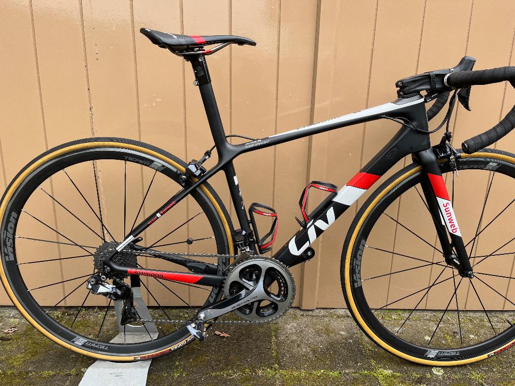 Sunweb Liv Langma ex-teamfiets, Ophalen, 28 inch, Gebruikt, Carbon