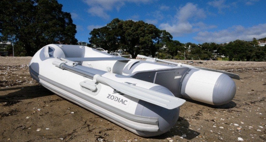 Zodiac Aero 310 airdeck en Honwave T40 15Pk honda, Watersport en Boten, Rubberboten, Ophalen of Verzenden, Benzine, Aluminium