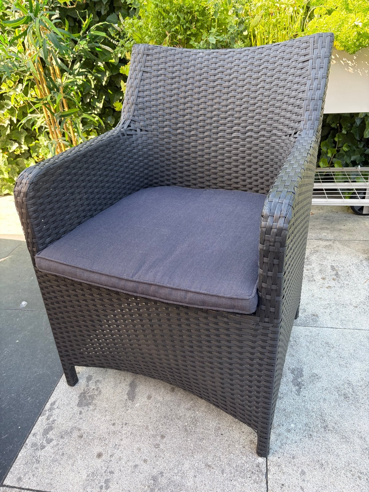 Wicker tuinstoelen met kussens, Ophalen, Zo goed als nieuw, Wicker