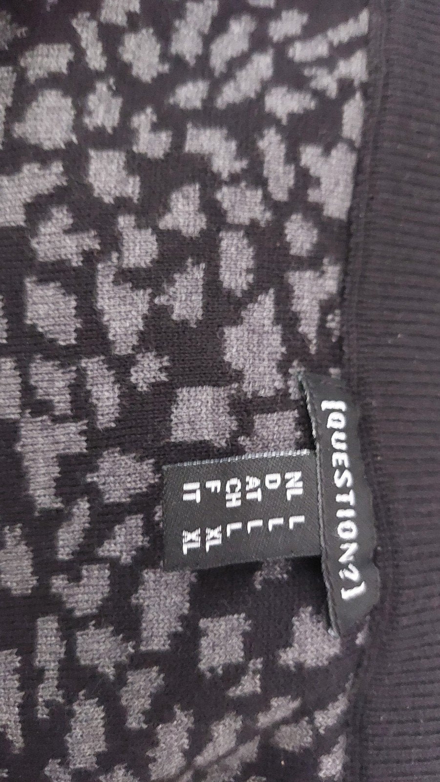 Te koop question rok mt L, Ophalen of Verzenden, Zo goed als nieuw, Zwart, Onder de knie