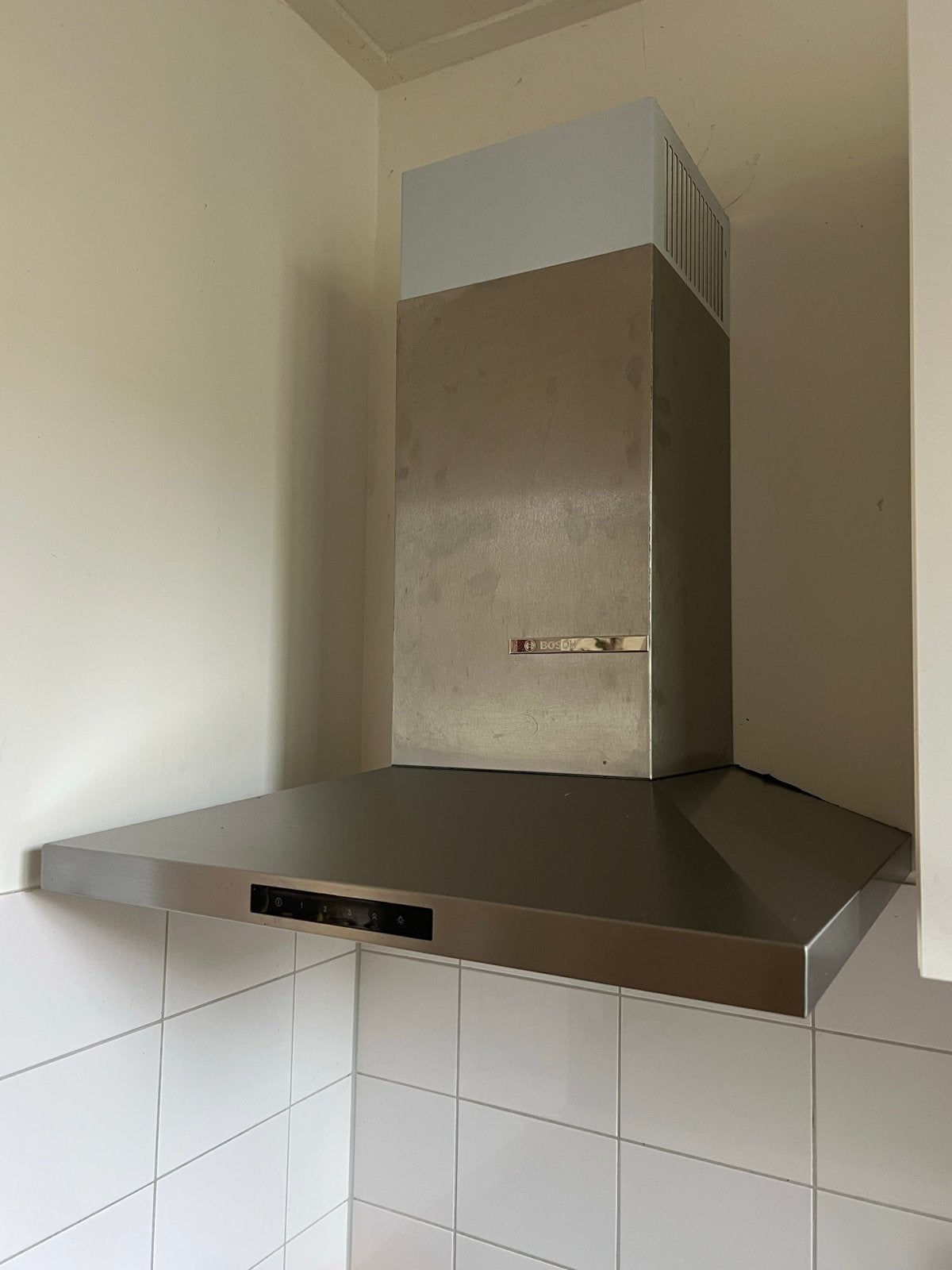 Bosch afzuigkap - DWQ66DM50 - RVS wandschouwkap - 60cm breed, Witgoed en Apparatuur, Gebruikt, Wandschouwkap, Motor, Ophalen of Verzenden
