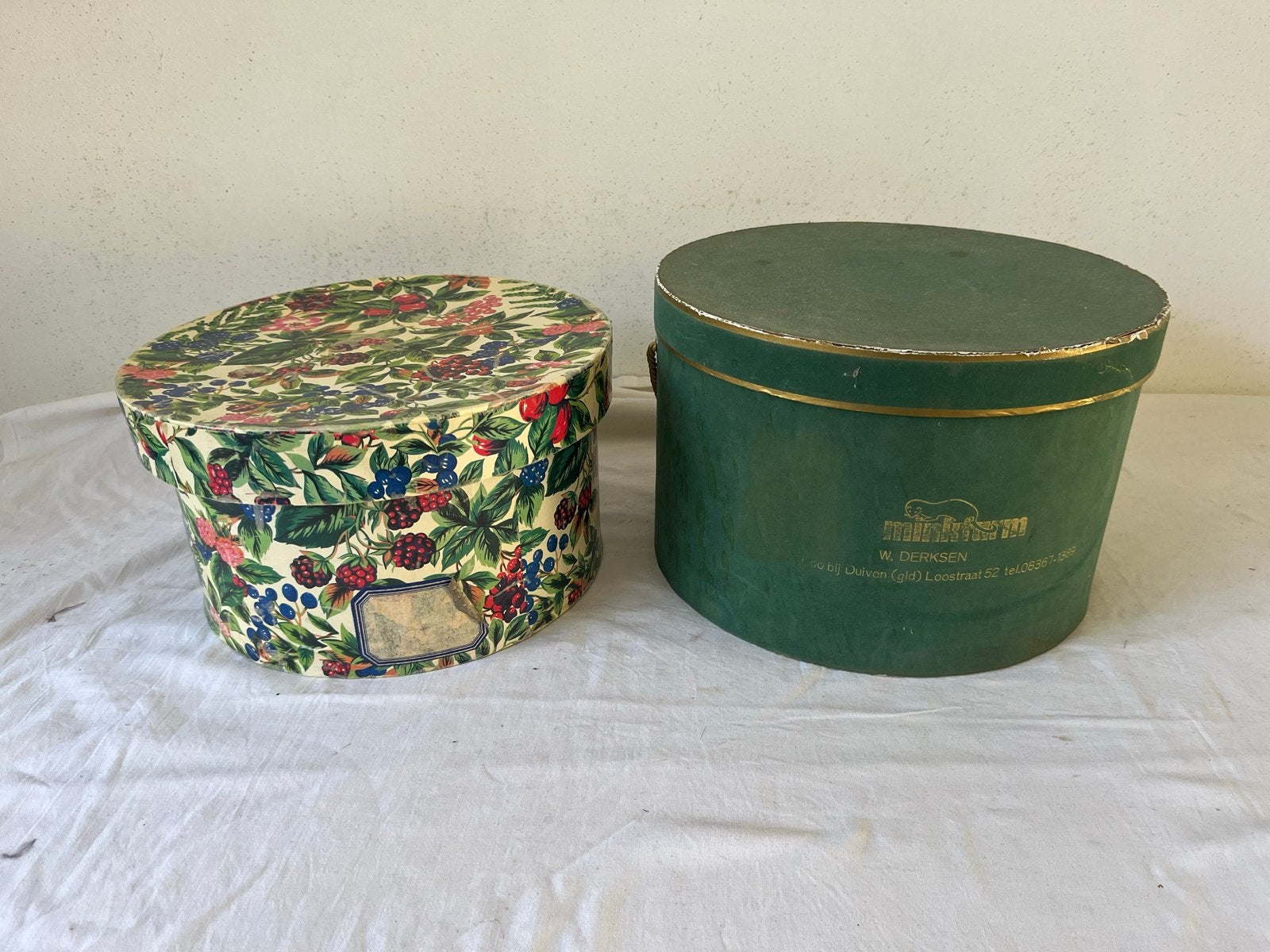 Set van 2 vintage hoedendozen - decoratief en praktisch, Ophalen of Verzenden
